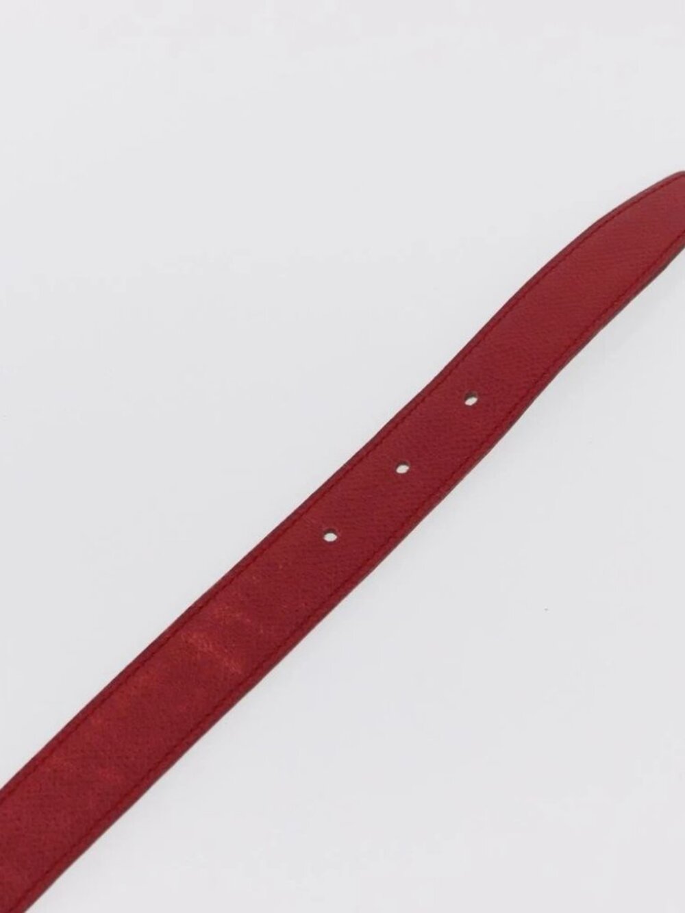 HERMES Constance Belt Leather 28.7" Red Auth - Picture 10 of 11
